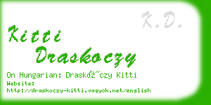 kitti draskoczy business card